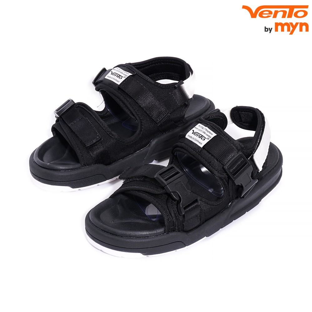 [Mã hoàn xu 15% tối đa 30k] Sandals Nam Nữ ⭐FREESHIP⭐Streetstyle⭐Sandal Vento 1002 Black White