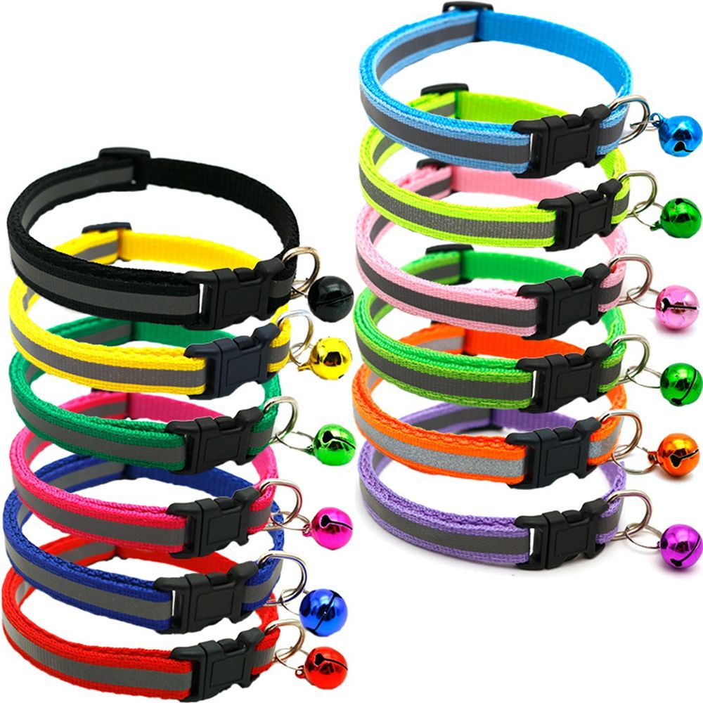 Vòng đeo cổ bằng nylon mềm phản quang có thể điều chỉnh cho thú cưng TAYLOR1