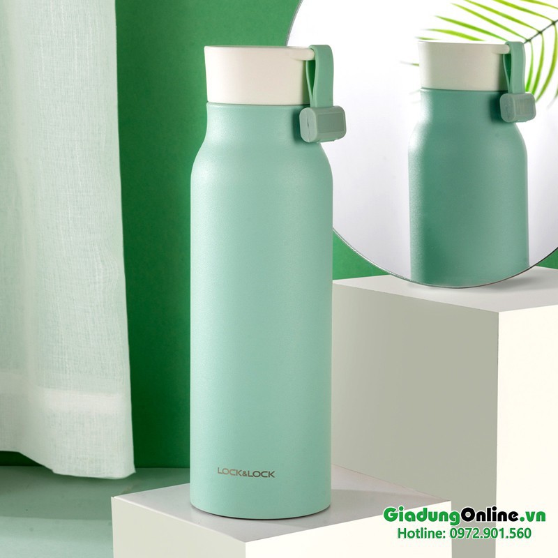Bình giữ nhiệt Lock&Lock Name Tumbler LHC4125GRN 500ml - Màu xanh lá
