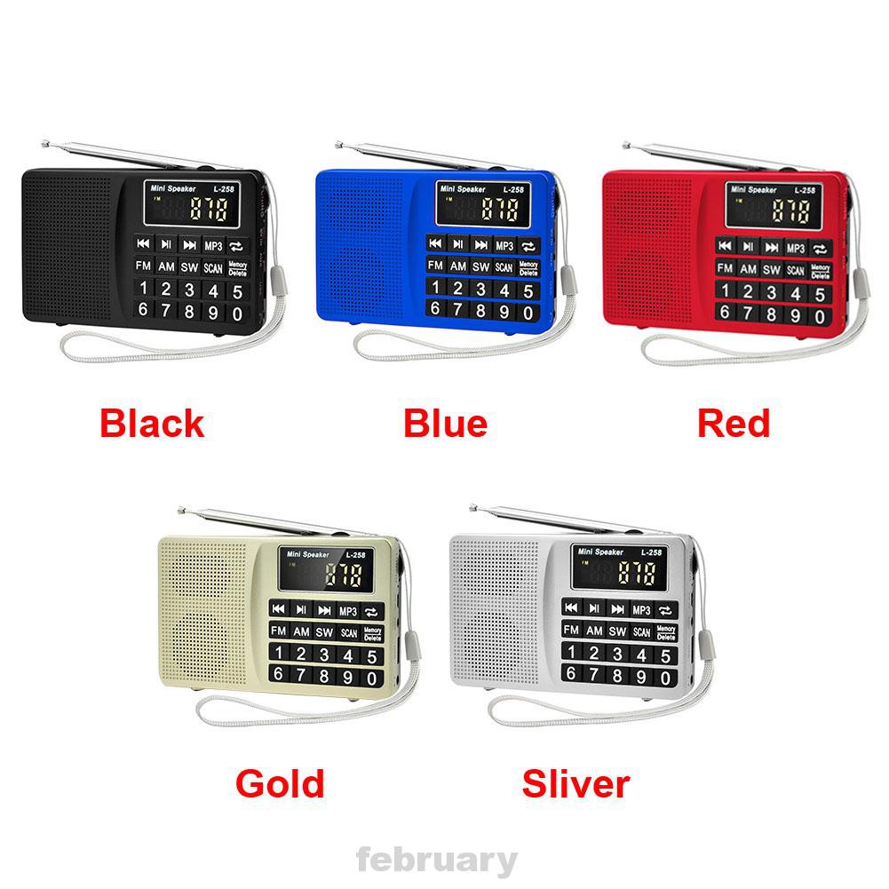 Digital Display Gift Multiband Portable USB Charging Radio