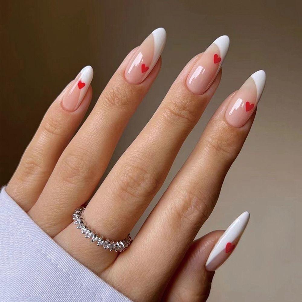 NIUYOU Hộp 24 Móng Tay Giả Che Phủ Toàn Diện Tháo Rời Được