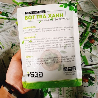 [Bán Sỉ ] Mặt nạ trà xanh - natural combo40 gói