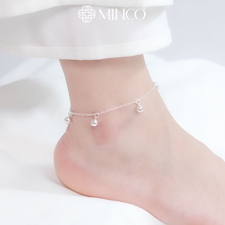 Lắc chân nữ Chuông Minco Accessories bạc xi s925 phong cách tiểu thư L500066