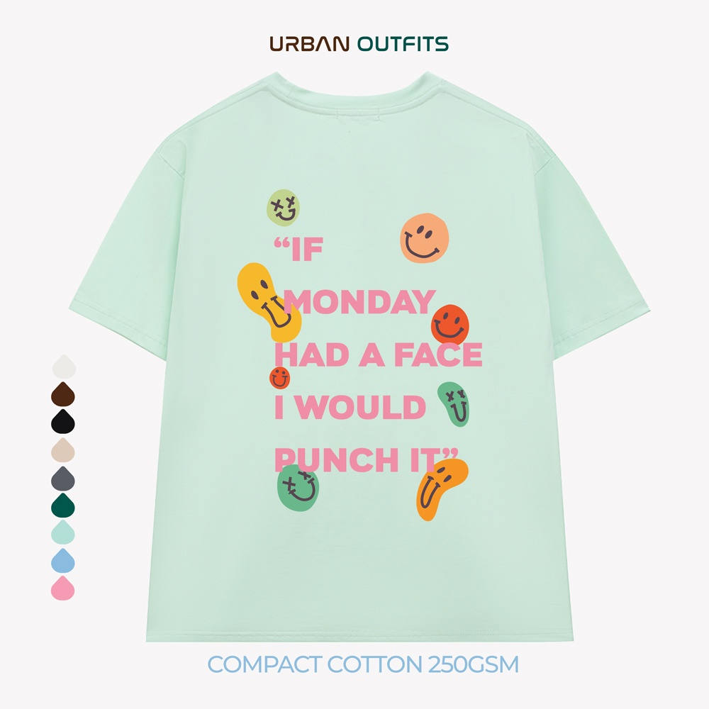 Áo Thun Tay Lỡ Form Rộng URBAN OUTFITS ATO169 Local Brand In Kiss Urban ver 2.0 Chất Vải 95% Compact Cotton 250GSM Dầy