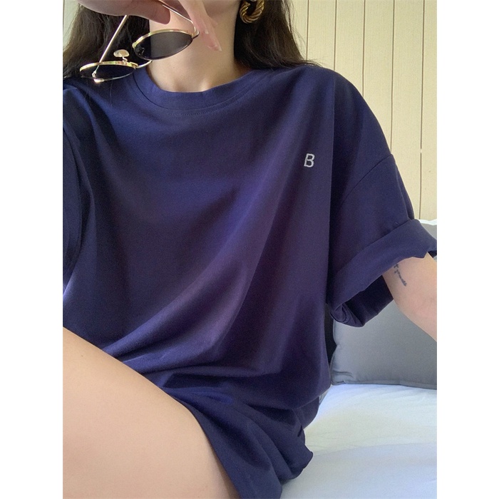 Áo Thun Nữ Ngắn Tay Cổ Tròn Thời Trang Hàn