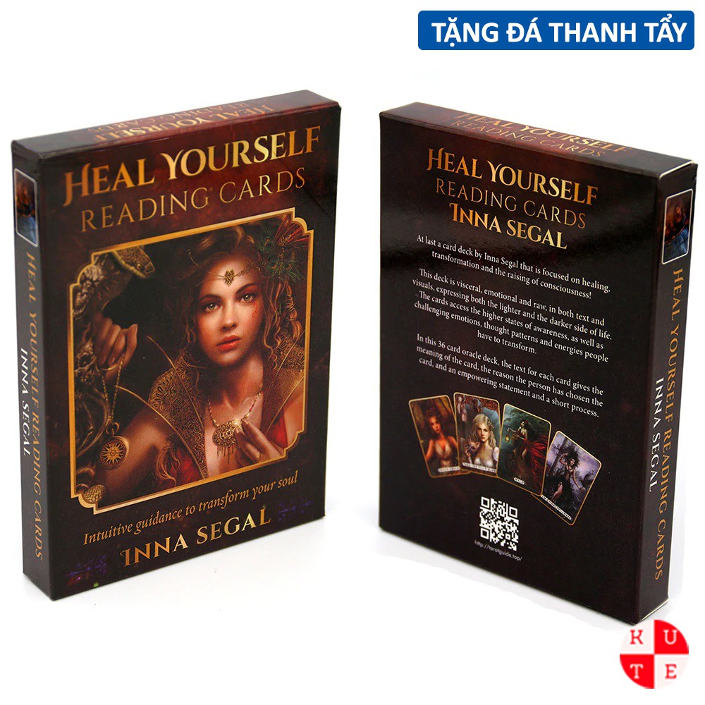 Bài Heal Yourself Reading Cards 36 Lá Bài Tặng Đá Thanh Tẩy C64