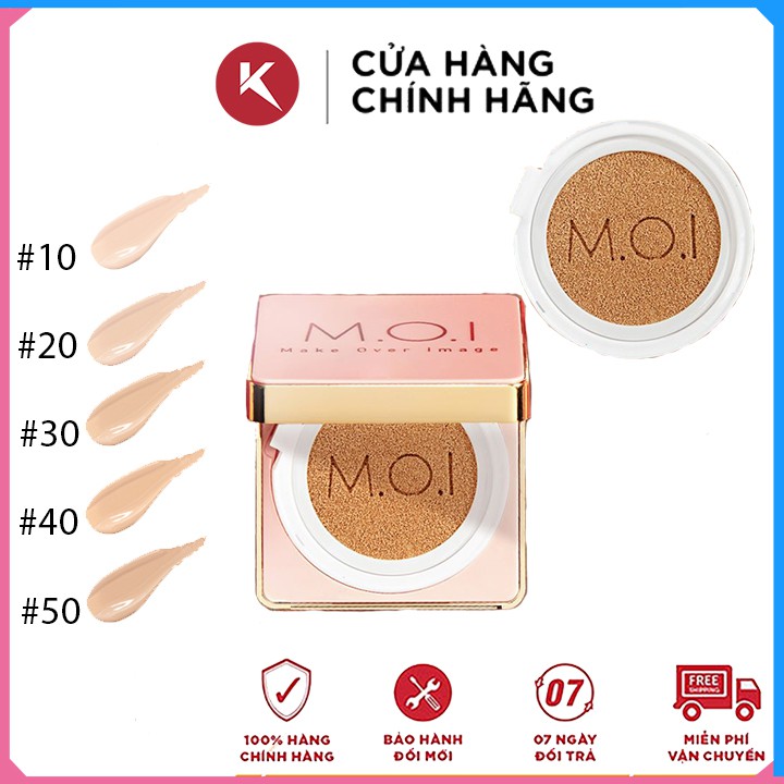 Phấn Nước Cushion M.O.I Hồ Ngọc Hà 5 Trong 1  Dưỡng Da Chống Nắng Che Khuyết Điểm Phấn Phủ