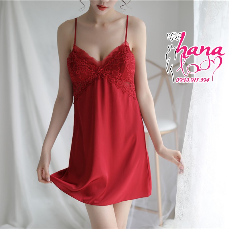 Váy Ngủ Lụa - Đầm Ngủ 2 Dây Cao Cấp VN083