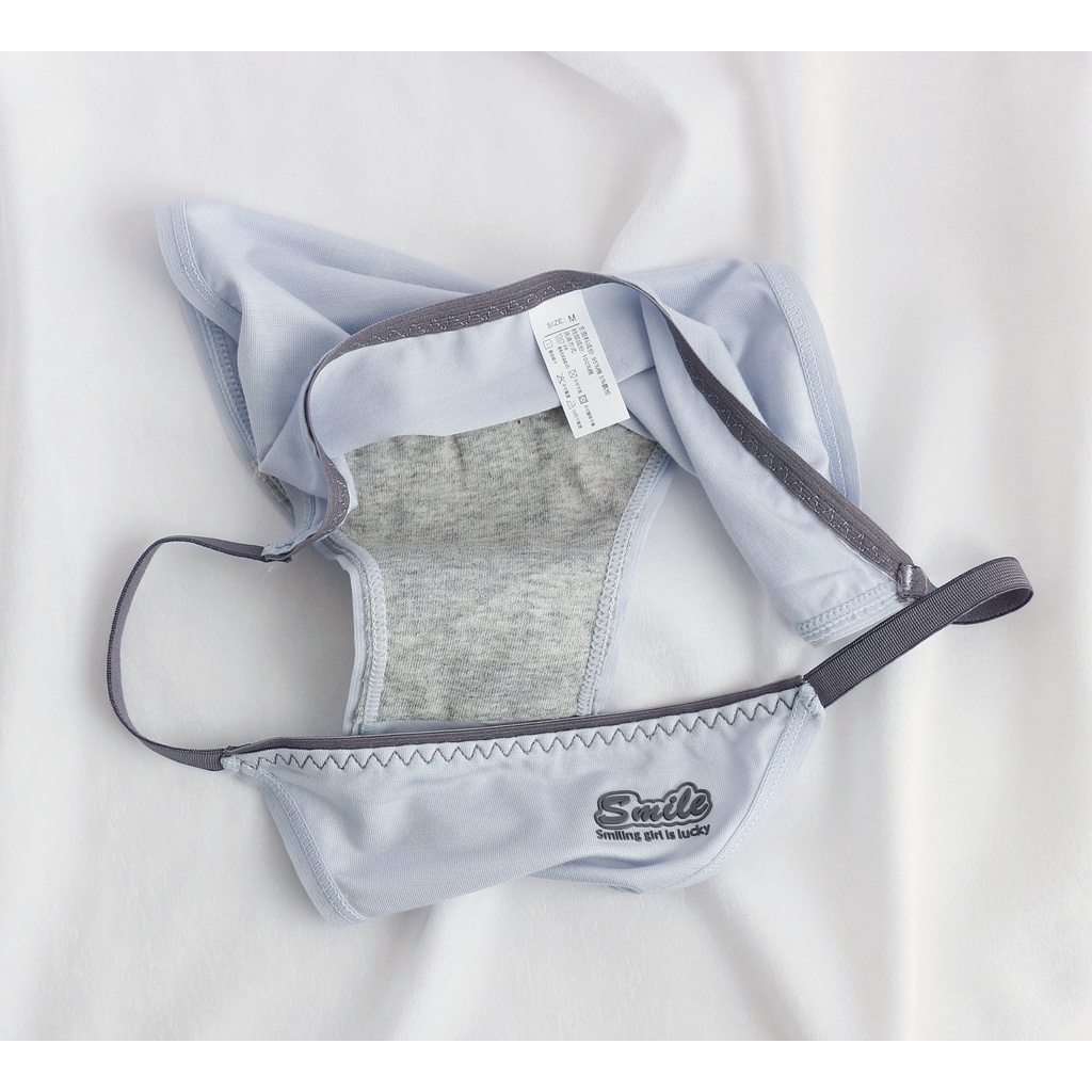 Quần lót nữ cotton dây sườn NuciFera hông khoét sâu sexy mặc thoải mái QN201