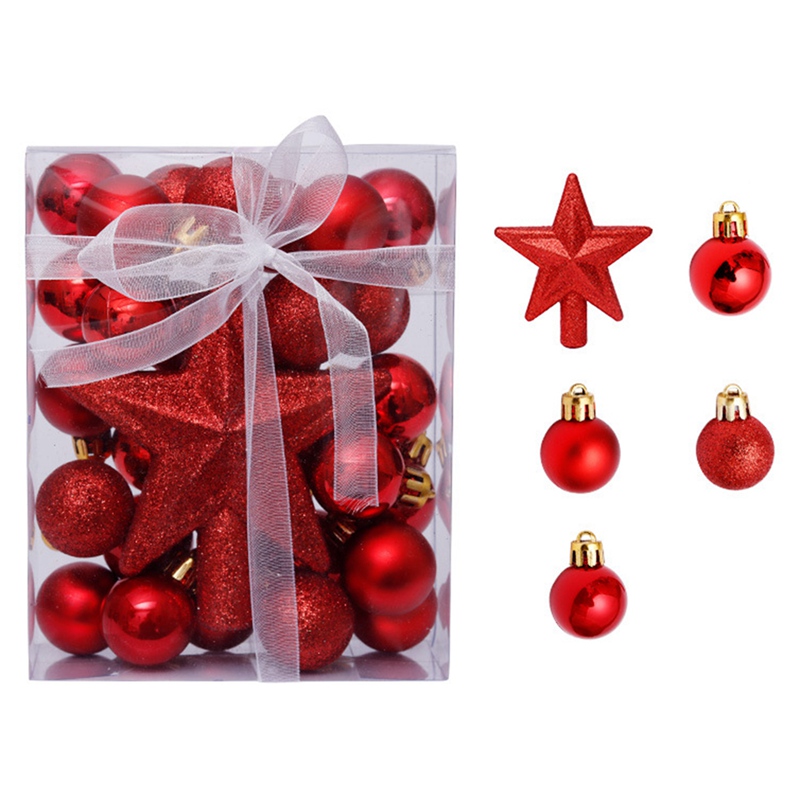 Tmdbyx Bộ 30 Quả Châu Trang Trí Cây Thông Giáng Sinh