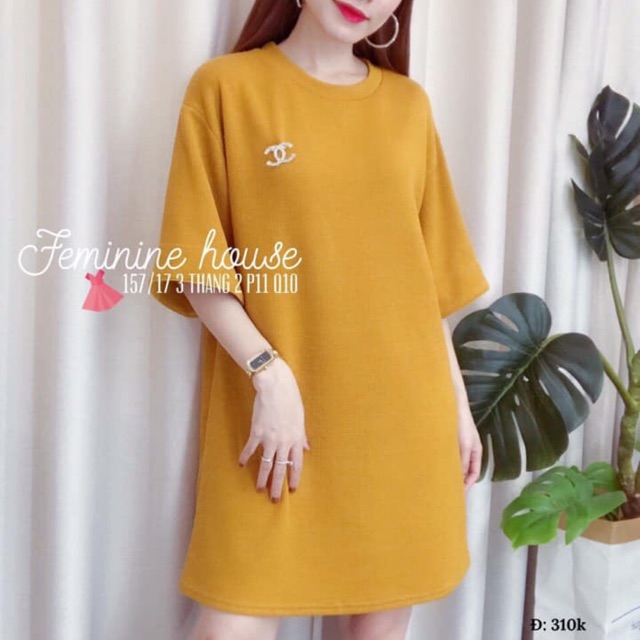 Đầm suông thun cát