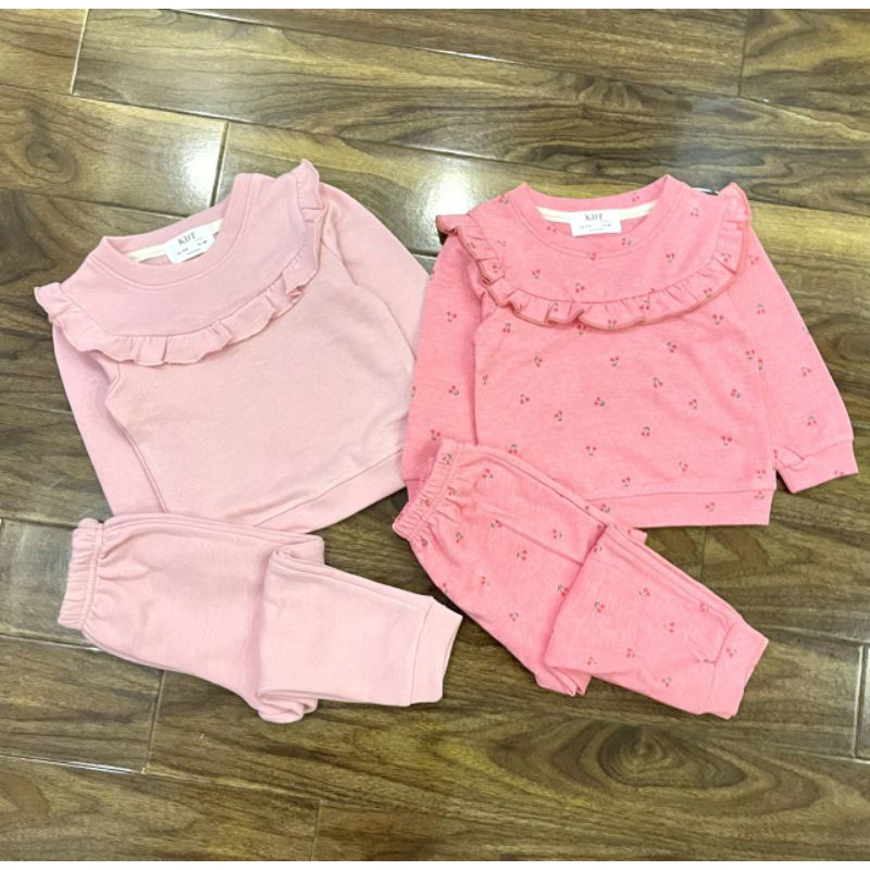 Bộ nỉ da cá bé gái 2-10y