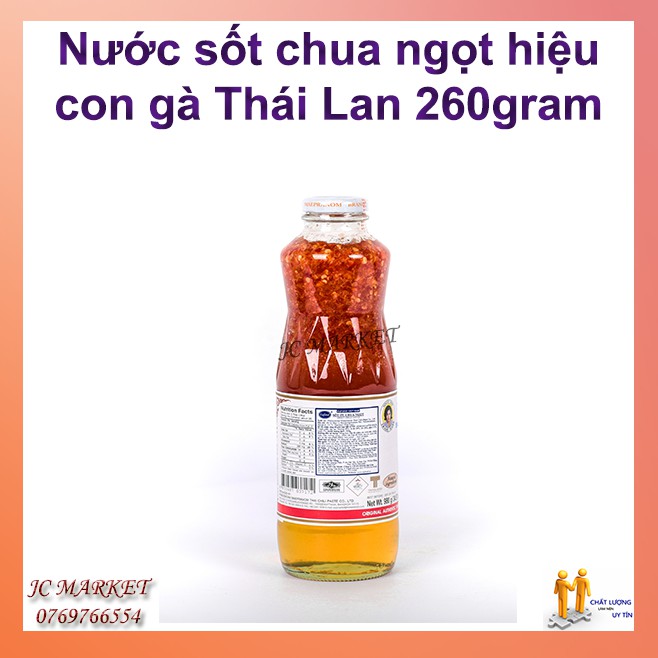 Nước sốt chua ngọt hiệu con gà Thái Lan 260gram