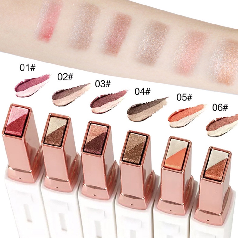 Thỏi phấn mắt ANNIES 2 màu sắc kết hợp tông đất chống thấm nước và mồ hôi không bị nhòe siêu bền màu