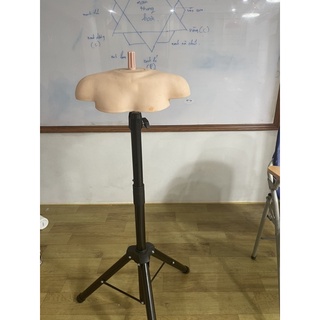 Chân Manocanh học cắt tóc size XL to dầy