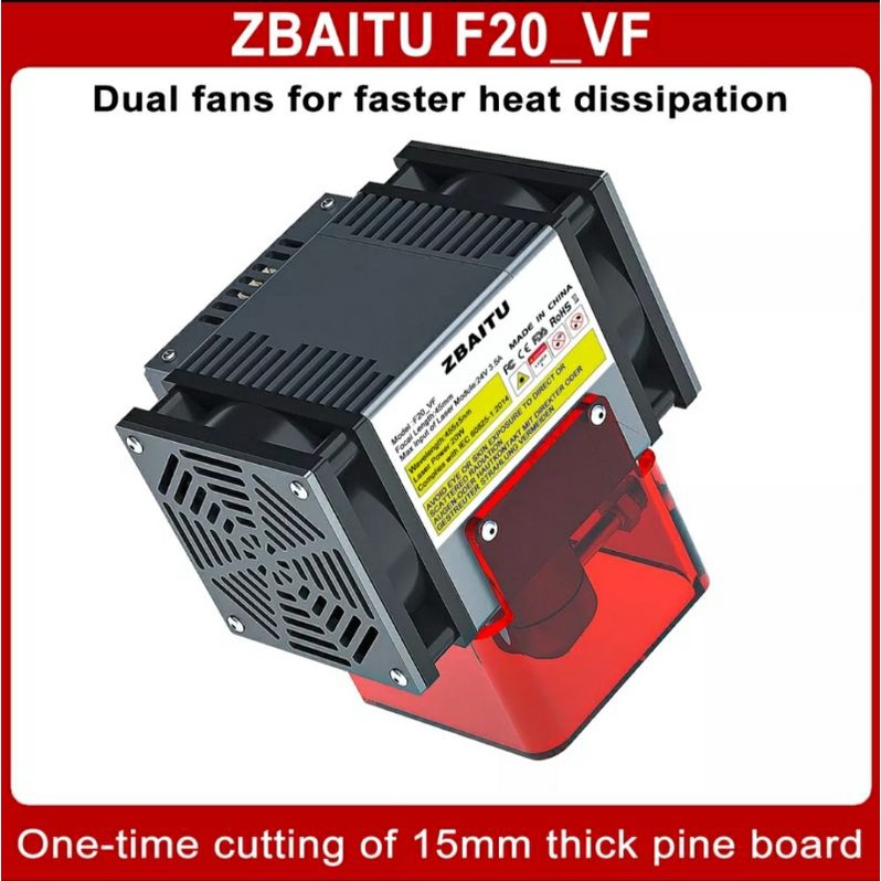 Đầu khắc laser 130W Zbaitu F20_VF