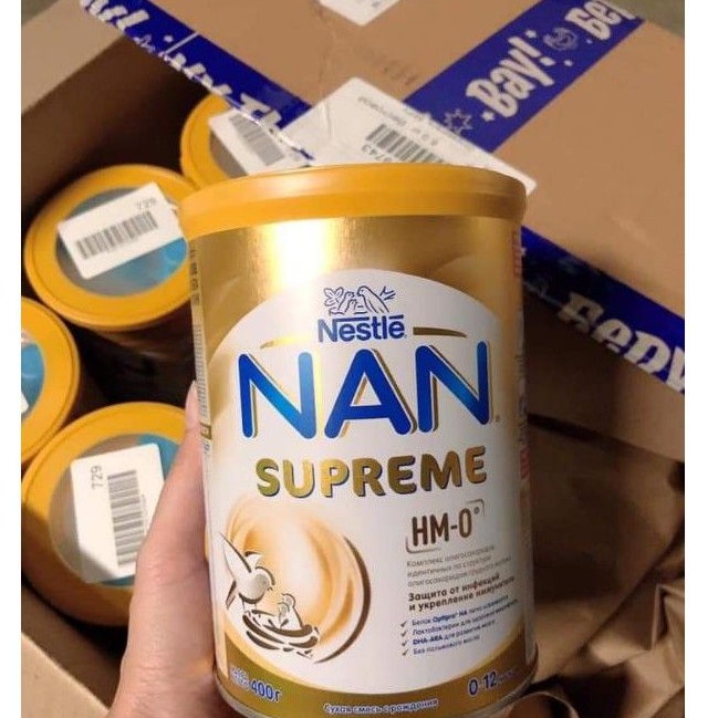Sữa Nan Supreme Nga HM-O (từ 0-12m) 800g date 2024