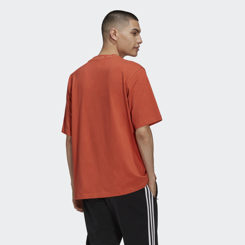 Adidas Men's Originals RIB DETAIL TEE Short Sleeve T-shirts HB8046 +++ 100% Authentic Guarantee +++
