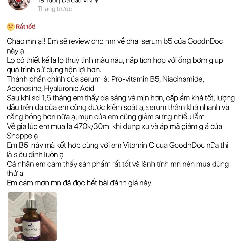 [MẪU MỚI] Serum cấp ẩm và phục hồi GoodnDoc Hydra B5 Serum 30ml (Date 2024) | BigBuy360 - bigbuy360.vn
