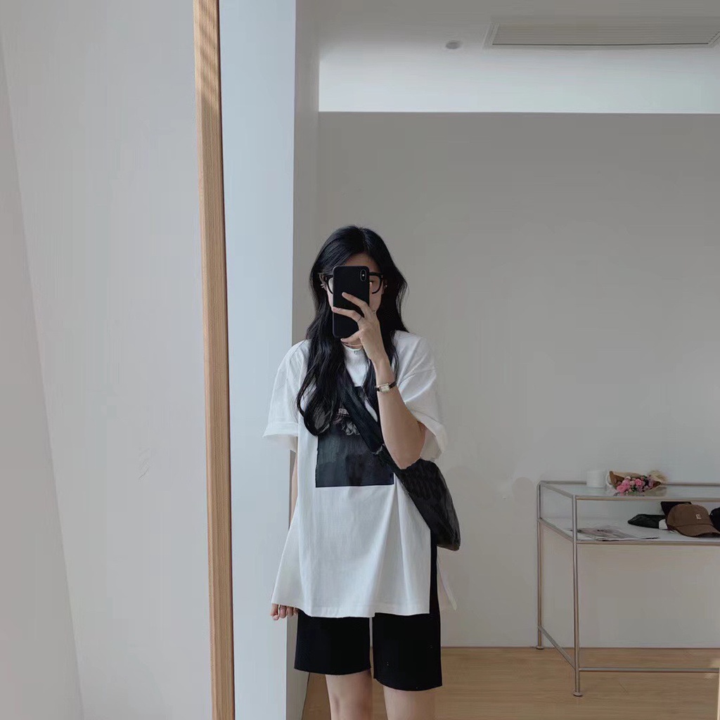 Bộ đùi cô gái xẻ tà NM Chất cotton 4 chiều dầy mịn mềm, áo xẻ tà phong cách Hàn quốc