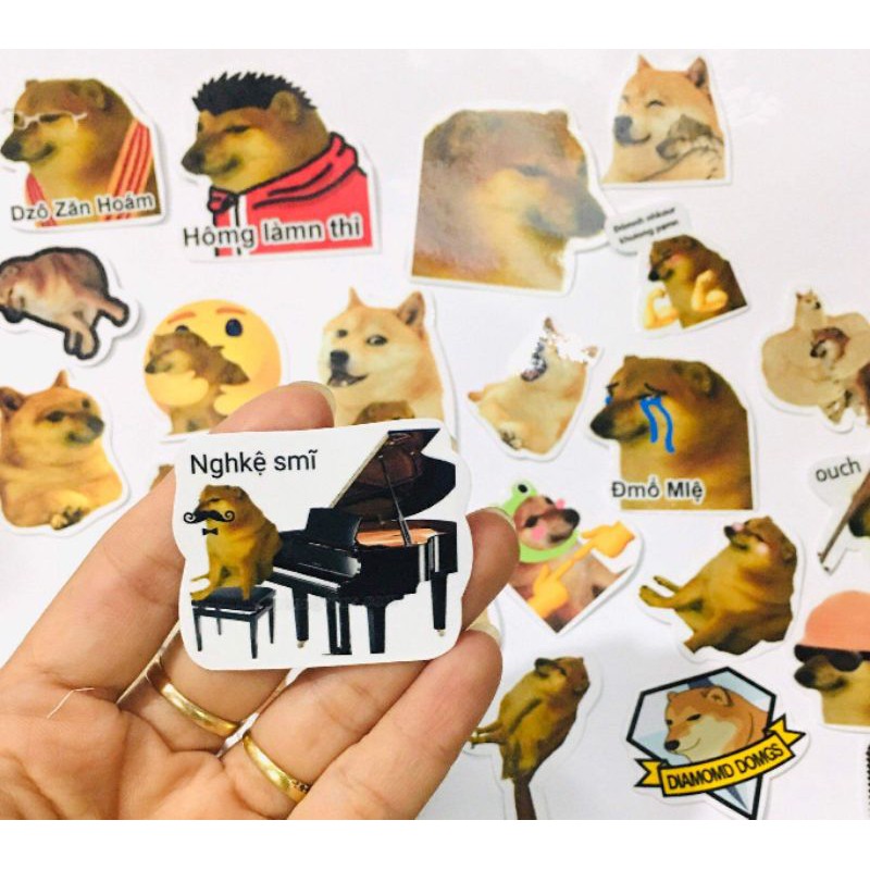 sticker cheems meme (combo 10-50 cái)