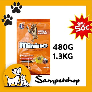 Thức ăn hạt Minino cá ngừ 480g - 1.3kg