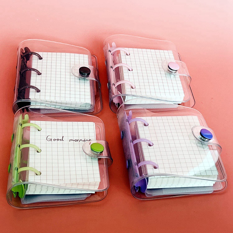 Bộ 4 Vỏ Bọc Trong Suốt Mini 3 Vòng Và 12 Túi Đựng Tiện Dụng