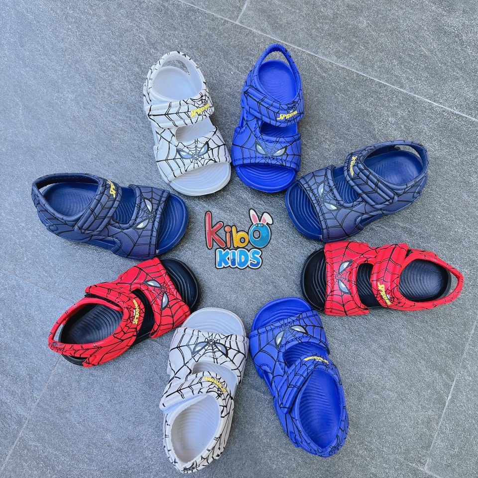 Sandal Xốp Cho Bé Trai Siêu Nhẹ Siêu Bền Hoạ Tiết Siêu Nhân SA409