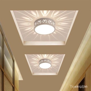 Đèn trần 3 màu LED Đèn trần 3W / 5W Trang trí bóng hành lang lối đi Đèn chiếu sáng Đèn chiếu sáng