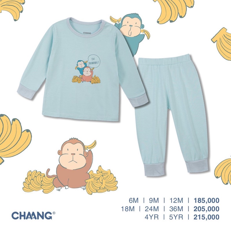 CHAANG -Bộ dài tay cho bé trai/bé gái