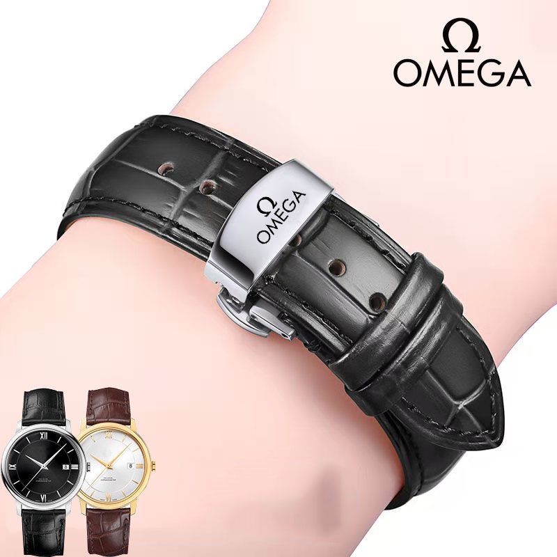 Omega Dây Đeo Đồng Hồ Bằng Da Bò Thật Omega Omega Omega Omega Speedmaster Cho Nam Và Nữ