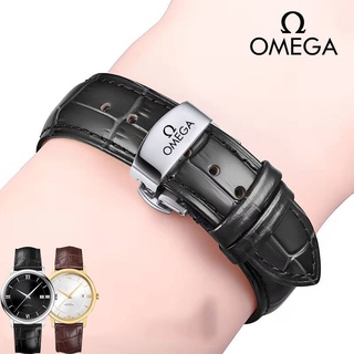 Omega dây đeo đồng hồ bằng da bò thật omega omega omega omega speedmaster cho nam và nữ
