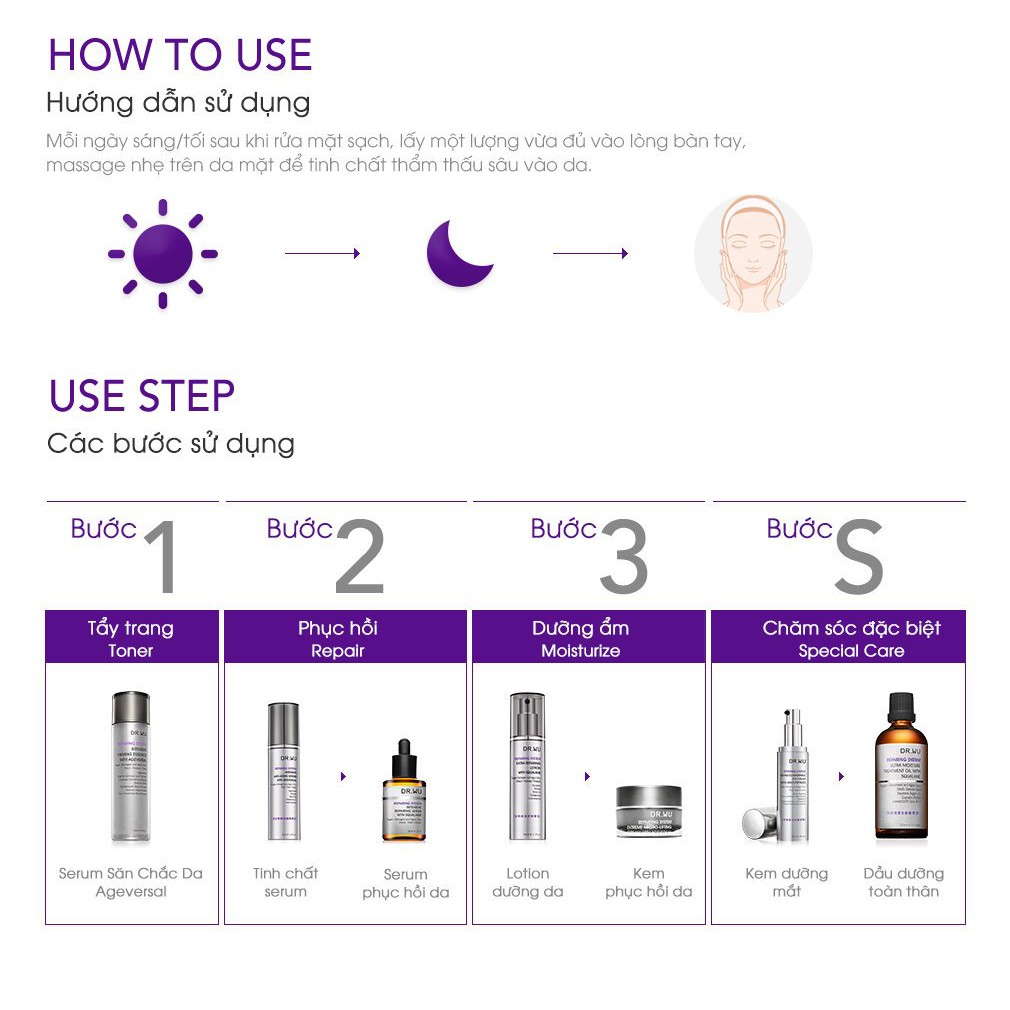 DR.WU SQUALANE Bộ Dưỡng Da Chống Lão Hóa, Phục Hồi và Săn Chắc Minisize (Toner, Serum, Lotion) | BigBuy360 - bigbuy360.vn