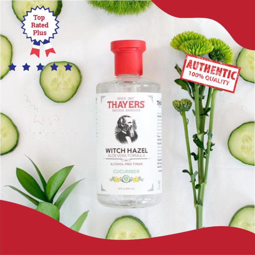 [Chính Hãng] Toner Không Cồn Từ Dưa Leo - Thayers Alcohol-Free Cucumber Toner Witch Hazel [Nhiều Loại Dung Tích] (89ml-3