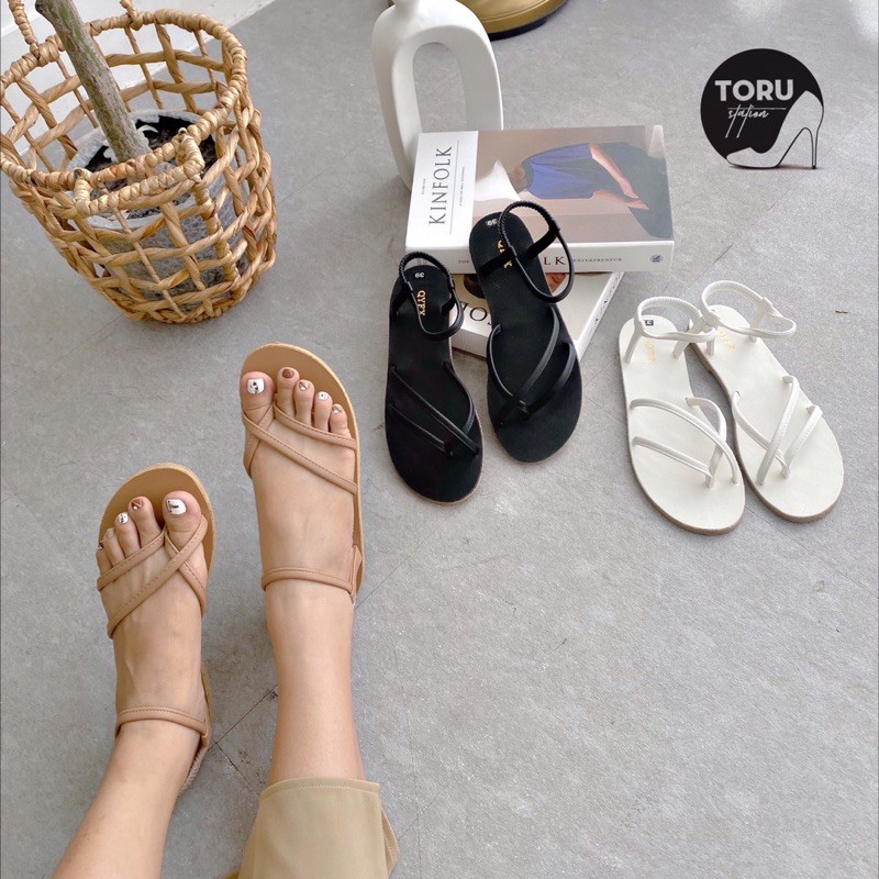 Sandal quai hậu nữ dây mảnh đế mỏng nhẹ