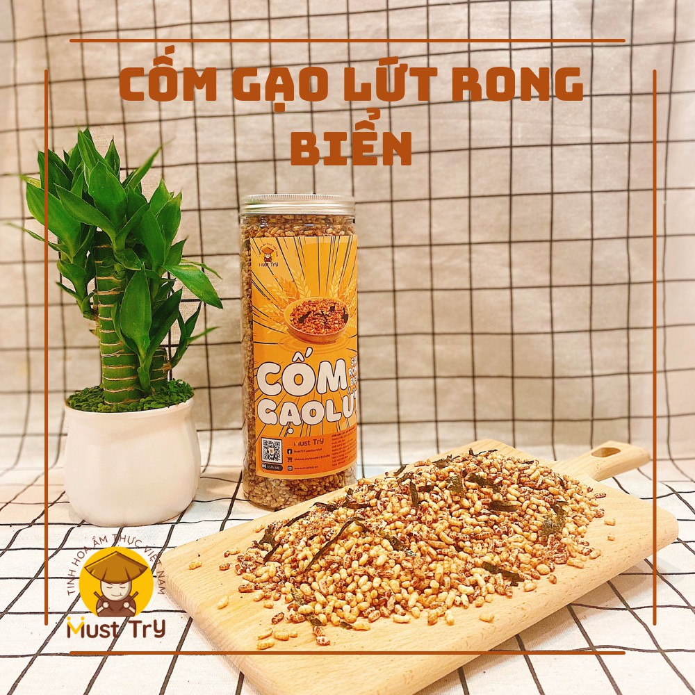 Cốm Gạo Lứt Sấy Rong Biển Đặc Biệt 400g- Must TrY Tinh Hoa Ẩm Thực Điện Biên