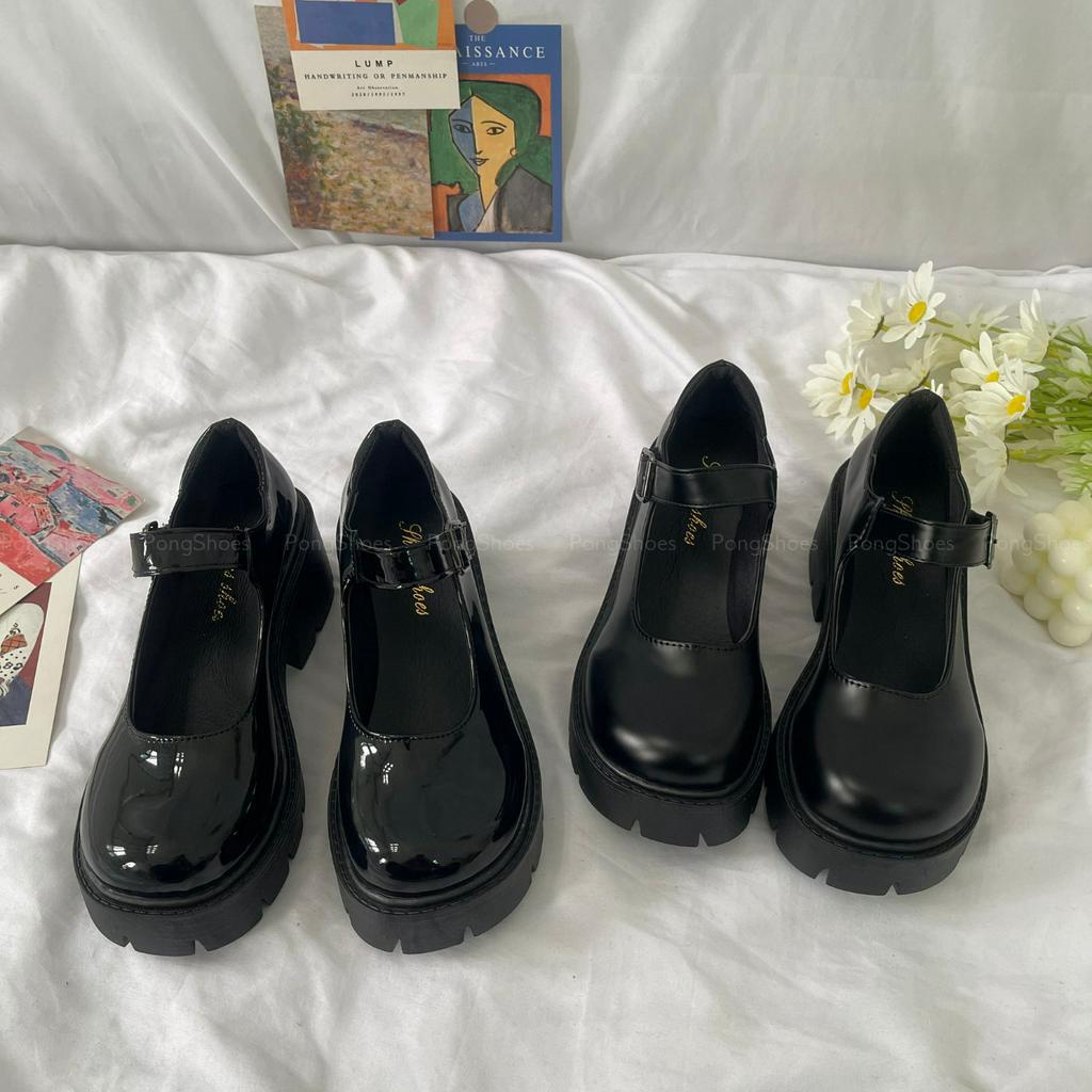 Giày búp bê Pong Shoes phong cách Ulzzangs - FULL BOX - Mã 1336