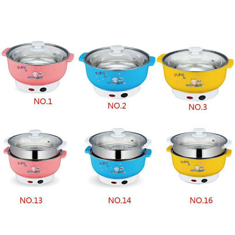 nồi lẩu điện COOKING POT SIZE 30cm nồi lẩu đa năng - chiên, xào , nấu ăn, nấu lẩu mini