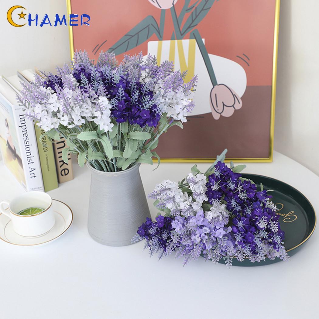 Lavender Flower Shop Office 6pcs Artificial Flower Bouquet Home Wedding Decor