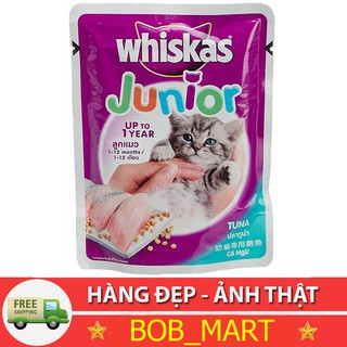 Pate Whiskas Junior Mèo Con Vị Cá Ngừ 85g