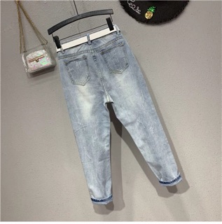 Quần baggy jeans trái tim