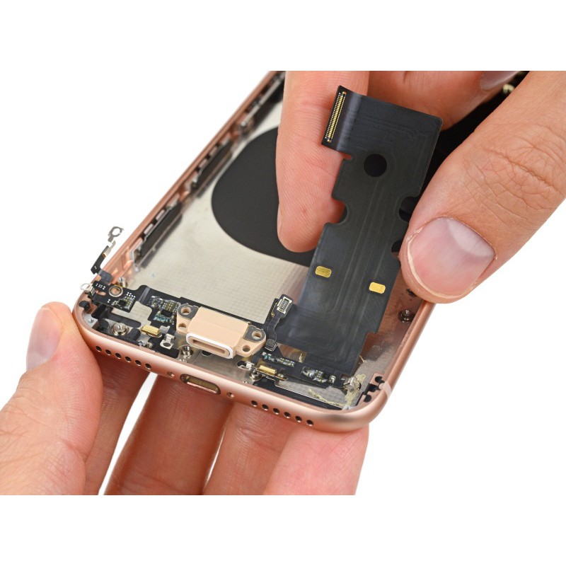 Bo chân sạc Iphon 5/5s/6/6p/6sp/7/7p/8/8p bộ cáp mạch sạc ráp sửa chữa máy phone, chui dây sạt ip - KLH