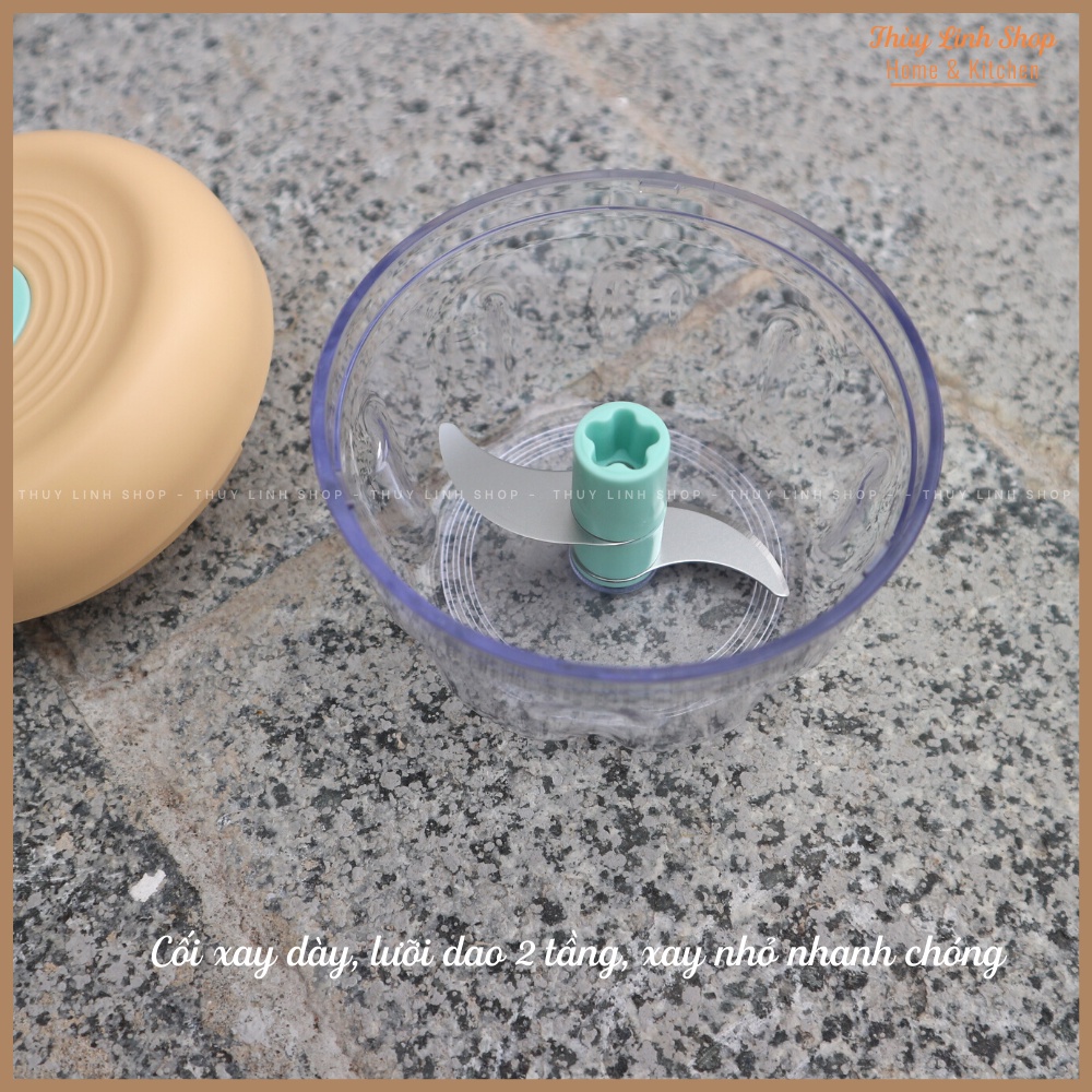 MÁY CHOPPER XAY HÀNH TỎI ỚT KÉO TAY CHÍNH HÃNG BEAR