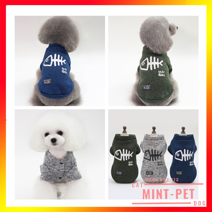 Áo Mùa Đông Thời Trang Cho Thú Cưng Chó Mèo - Chất Len Hàng Đẹp #MintPet