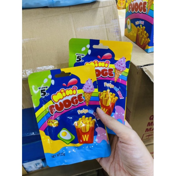 KẸO DẺO MINI FUDGE _ KẸO DẺO HÌNH ĐỒ ĂN DỄ THƯƠNG _ ĂN VẶT TUỔI THƠ - Lùn Con Food