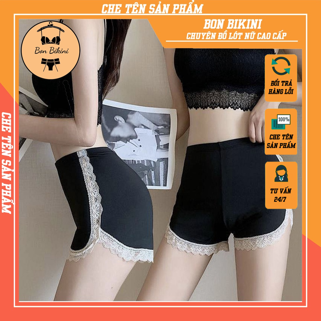 Quần Đùi Mặc Váy - Quần Váy Nữ Viền Ren Co Giãn Sexy S84