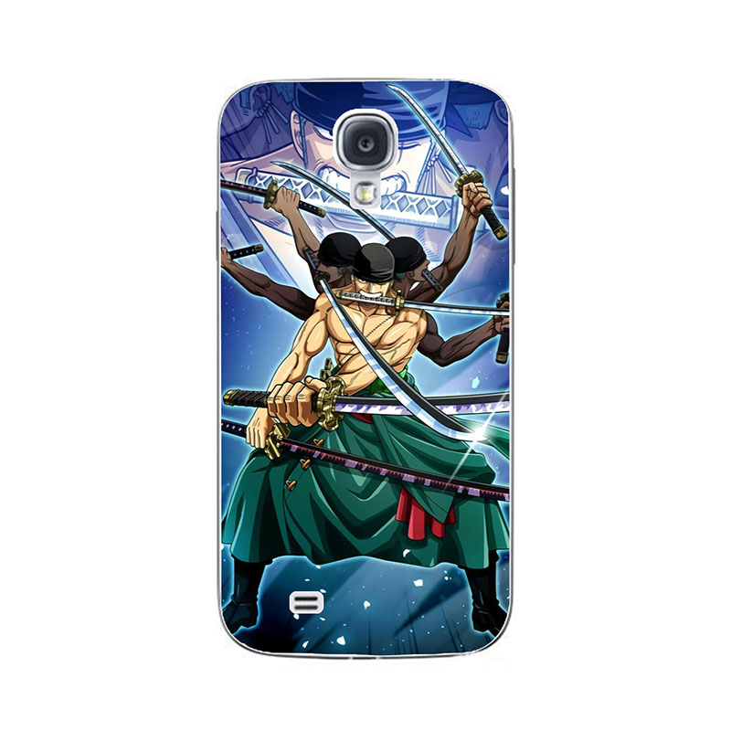 Fashion One Piece Cartoon Case For Samsung Galaxy S4 I9500 I9505 S 4 Mini i9190 S4 Active i9295 Cover Luffy Roronoa Zoro Soft Shell