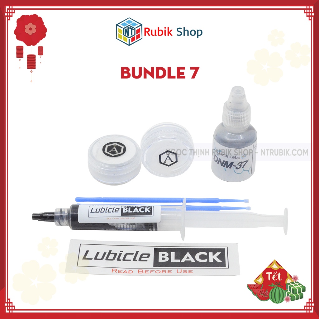 [Cubicle-bundle 7] Combo Angstrom Gravitas &amp; Angstrom Dignitas &amp; DNM 37 10cc &amp; Lubicle Black dầu bôi trơn rubik