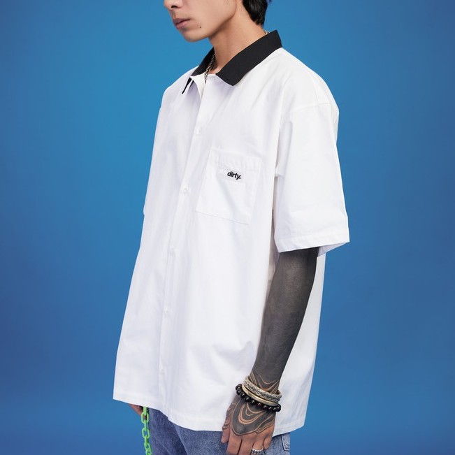 Áo PD Workwear Shirt tay ngắn kiểu dáng unisex - PLAY DIRTY STREETWEAR