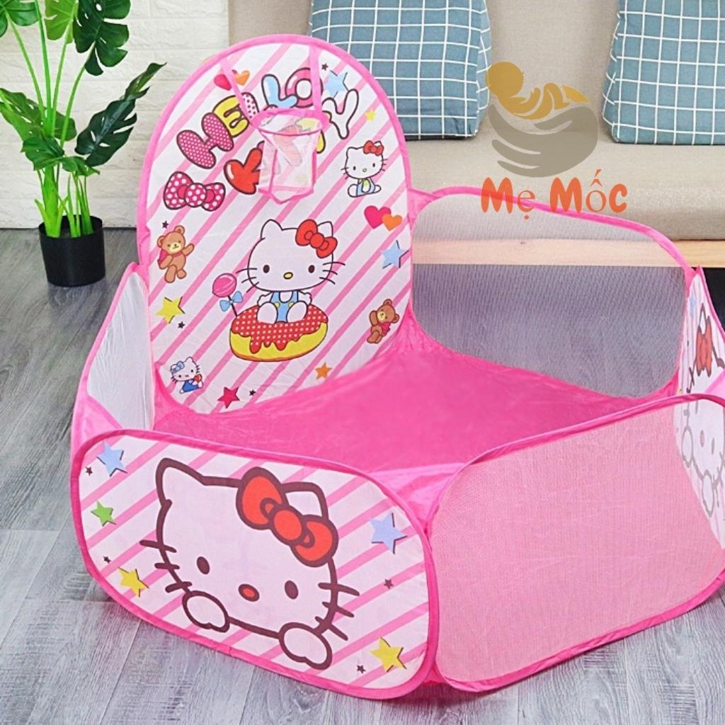 Lều Bóng - Nhà banh Doremon, Hello Kitty Kèm 100 Bóng Nhựa Cao Cấp Cho Bé Vui Chơi Shop Mẹ Mốc